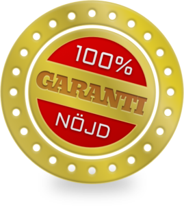 100% Nöjd-kund-garanti